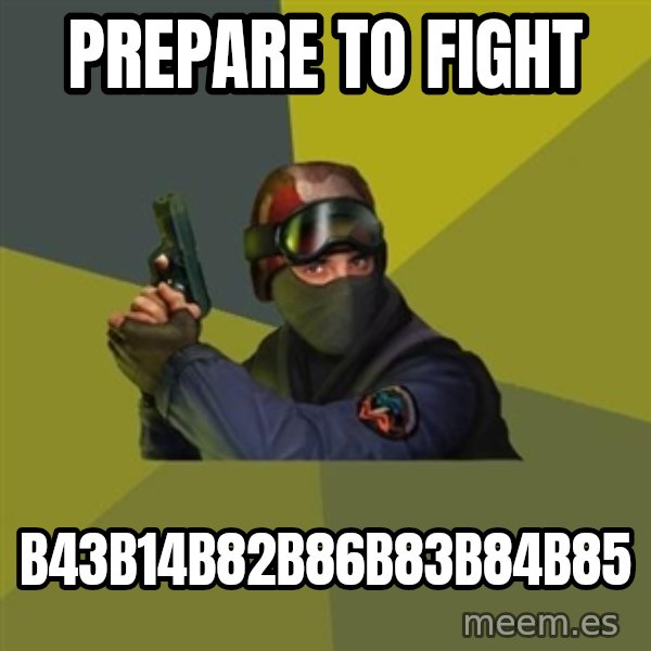 Counter Strike meme: Prepare to fight / b43b14b82b86b83b84b85