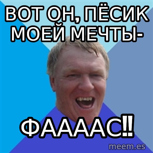 YAAZZ meme: вот он, пёсик моей мечты- / фаааас!!
