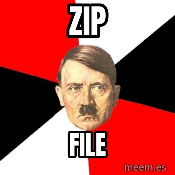 Advice Hitler meme: Zip / file