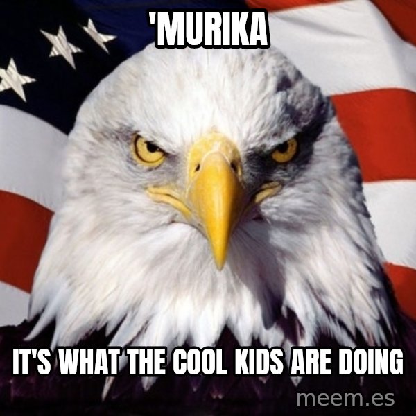 American Pride Eagle meme: 'Murika / It's what the cool kids are doing