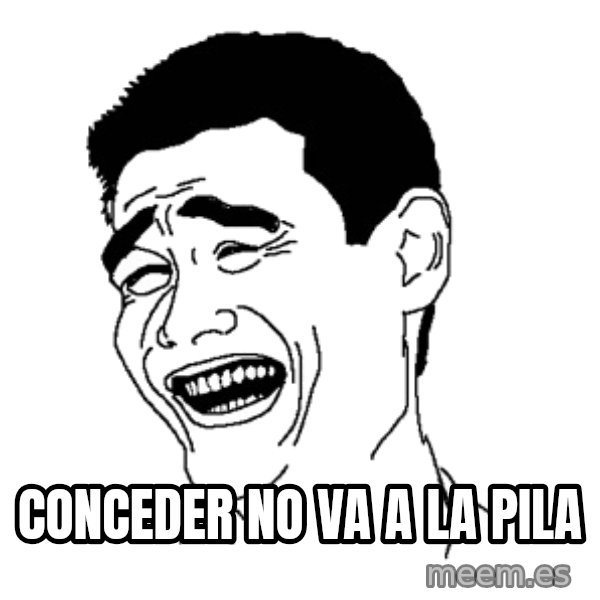 Yaomingpokefarm meme: CONCEDER NO VA A LA PILA