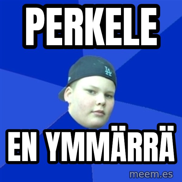 Jonnen Neuvo meme: Perkele / En ymmärrä