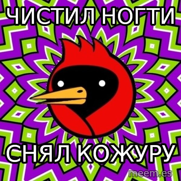 Omsk Crow meme: ЧИСТИЛ НОГТИ / СНЯЛ КОЖУРУ