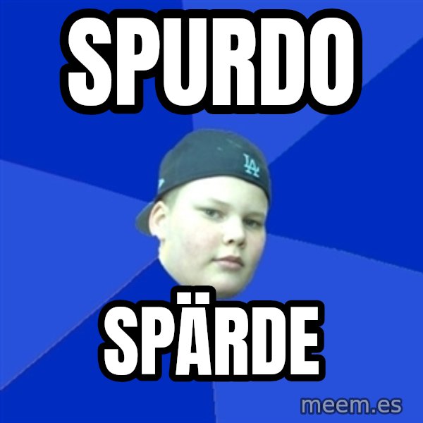 Jonnen Neuvo meme: spurdo / spärde
