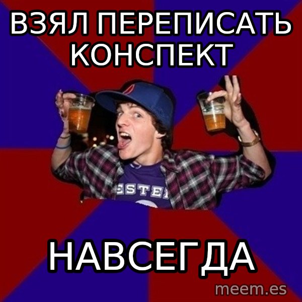 Sunny Student meme: взял переписать  конспект / навсегда