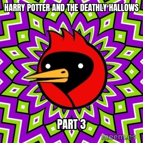 Omsk Crow meme: Harry Potter and the deathly hallows / part 3