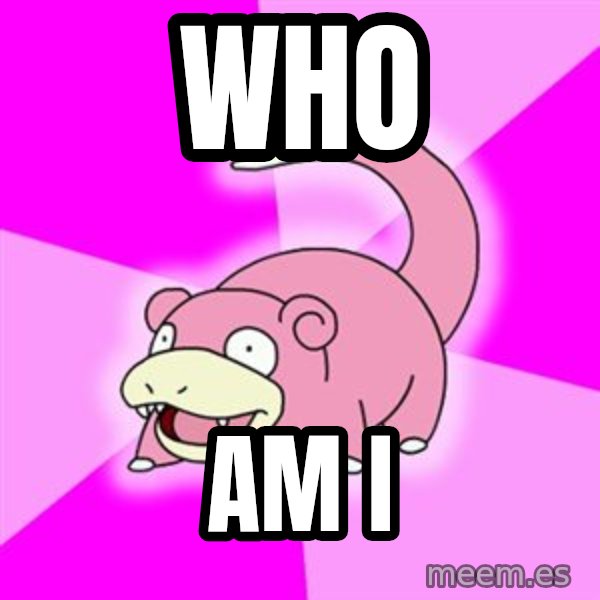 Slowpoke meme: Who / am I