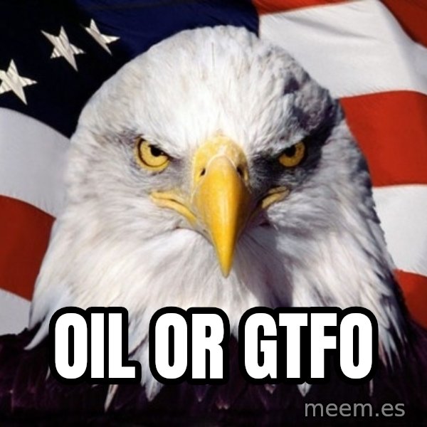 American Pride Eagle meme: Oil or gtfo