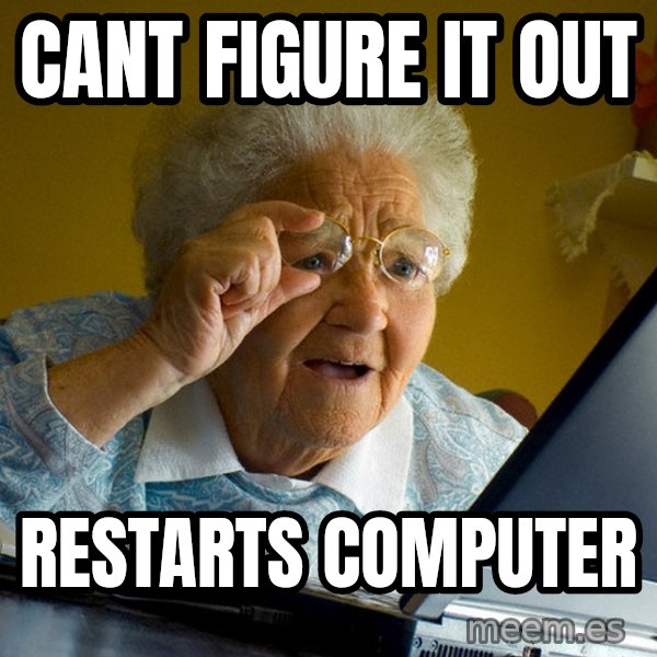 Internet Grandma Surprise meme: CANT FIGURE IT OUT / RESTARTS COMPUTER