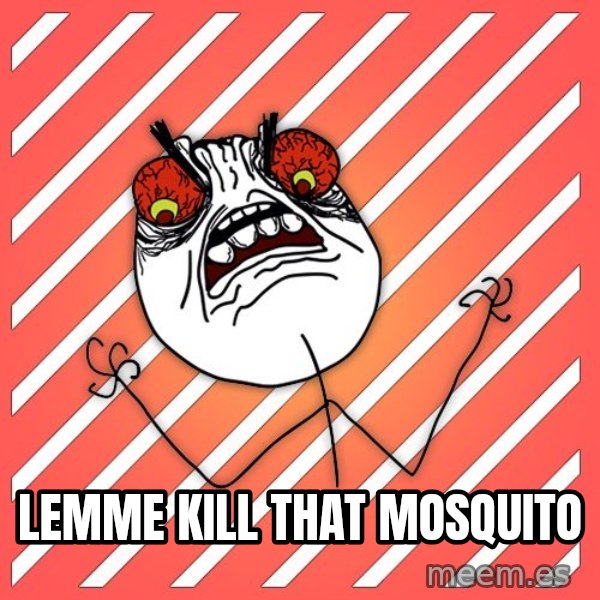 iHate meme: lemme kill that mosquito