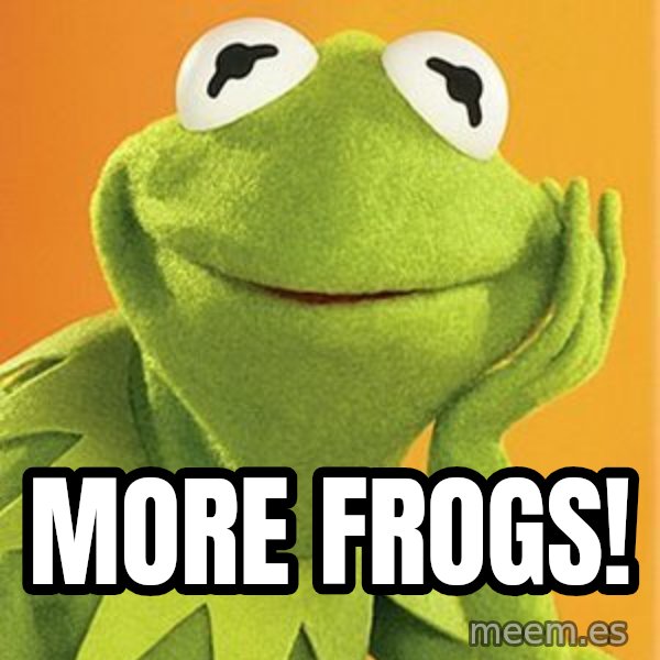 Kermit the frog meme: More Frogs!