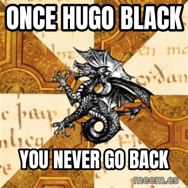 History Major Heraldic Beast meme: Once Hugo black / you never go back