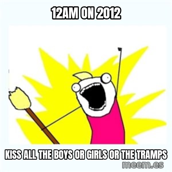 All the things meme: 12am on 2012 / Kiss all the boys or girls or the tramps