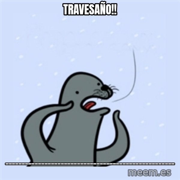 gay seal meme: Travesaño!! / ____________________________________________________