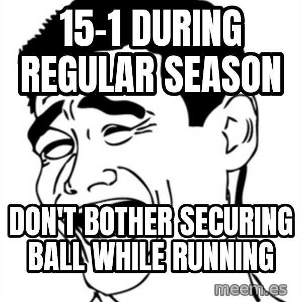Yao Ming meme: 15-1 during regular season / don't bother securing ball while running