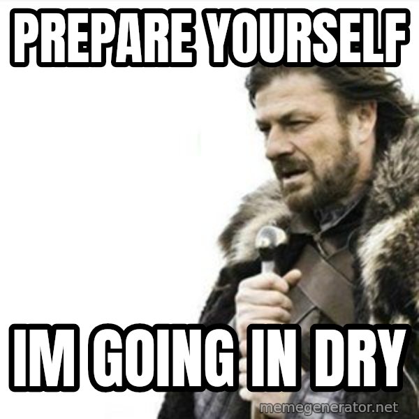 Prepare yourself meme: prepare yourself / im going in dry