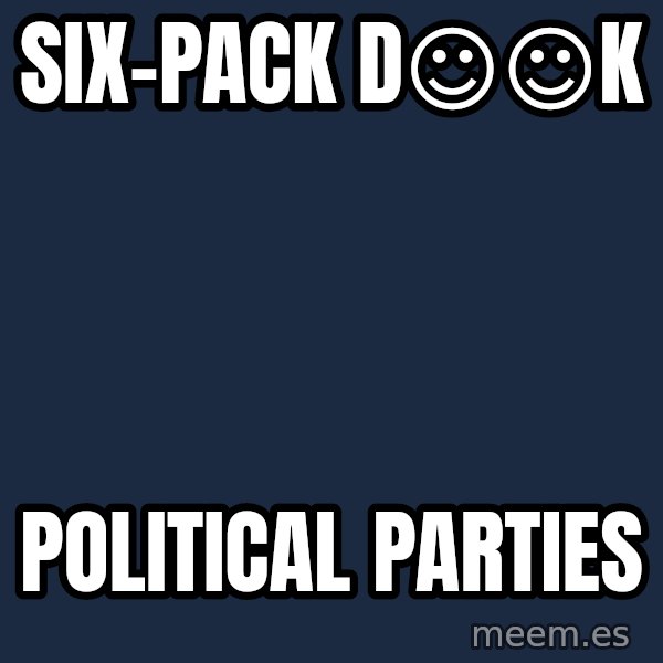 Katainen Perkele meme: six-pack     D☺☺k / political   parties