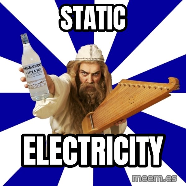 FinnishProblems meme: Static / Electricity