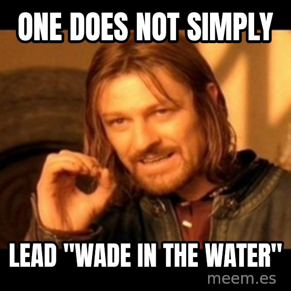 Does not simply walk into mordor Boromir  meme: one does not simply / lead "wade in the water"