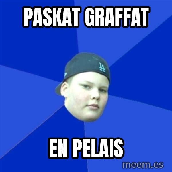 Jonnen Neuvo meme: paskat graffat / en pelais