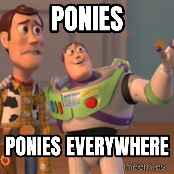 Tseverywhere meme: Ponies / Ponies Everywhere