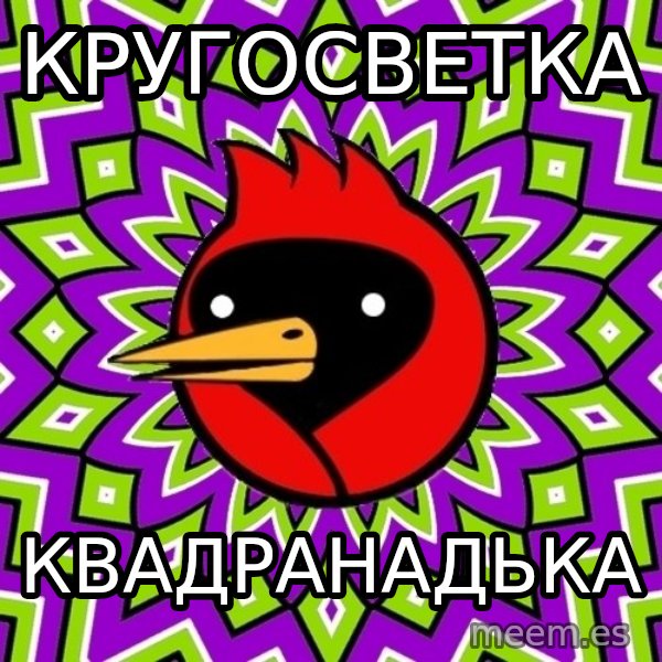 Omsk Crow meme: Кругосветка / КвадраНадька