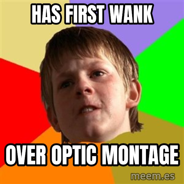 Angry School Boy meme: Has first wank / Over optic montage