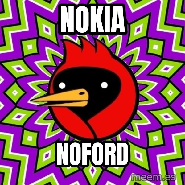 Omsk Crow meme: nokia / noford