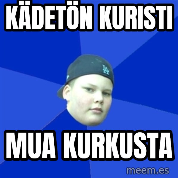 Jonnen Neuvo meme: kädetön    kuristi / mua       kurkusta
