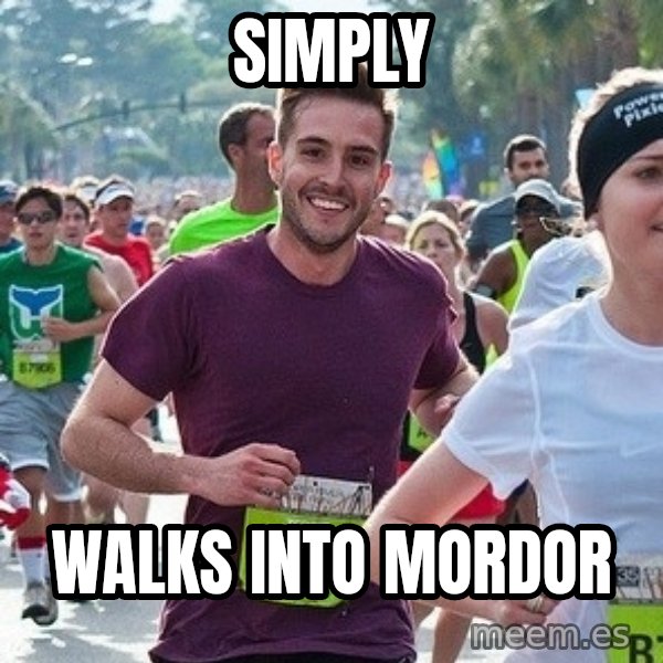 Ridiculously photogenic guy (Zeddie) meme: simply / Walks into mordor