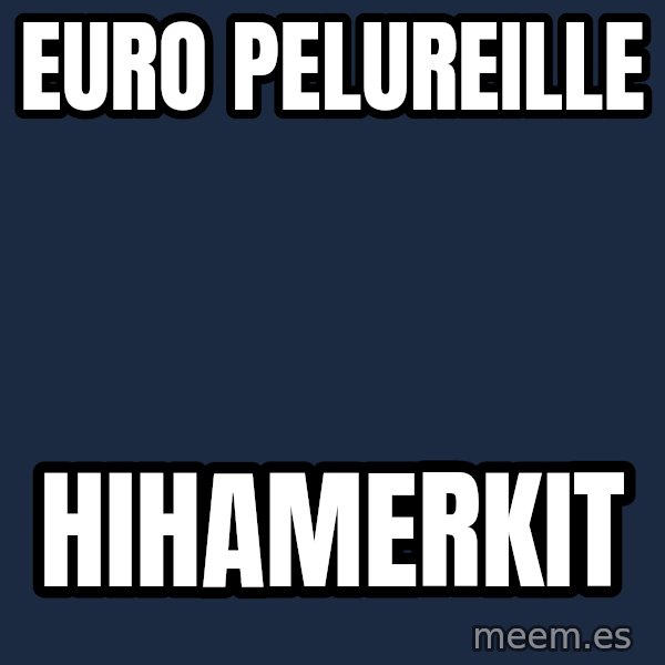 Katainen Perkele meme: Euro  pelureille / hihamerkit