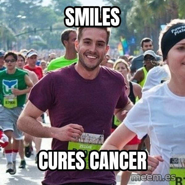 Ridiculously photogenic guy (Zeddie) meme: SMILES / CURES CANCER