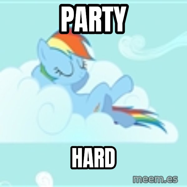 My Little Pony meme: party / hard