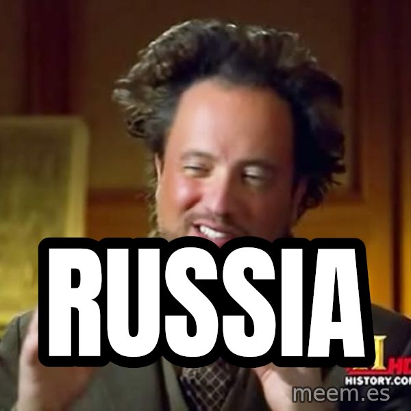 Ancient Aliens meme: russia
