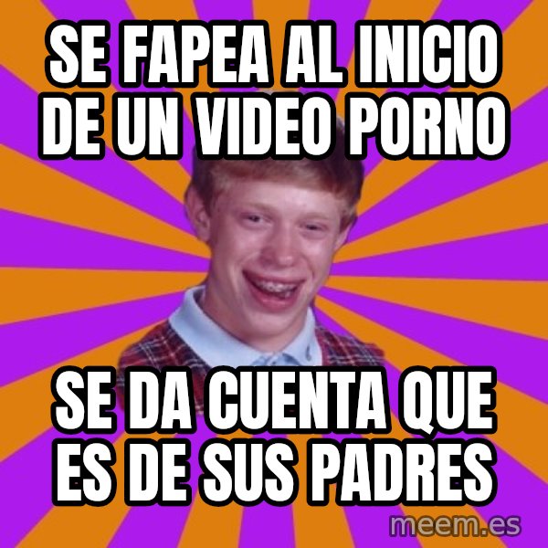 Unlucky Brian Strikes Again meme: Se fapea al inicio de un video porno / se da cuenta que es de sus padres