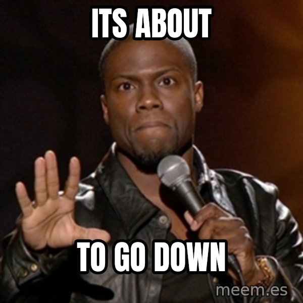 Kevin Hart meme: Its About / to go down