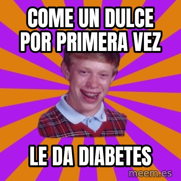 Unlucky Brian Strikes Again meme: Come un dulce por primera vez / Le da diabetes