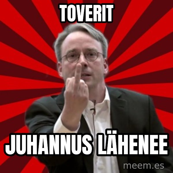 Angry Linus meme: TOVERIT / JUHANNUS LÄHENEE