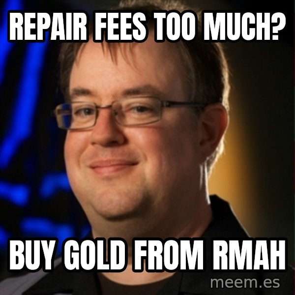 Jay Wilson Diablo 3 meme: repair fees too much? / buy gold from rmah