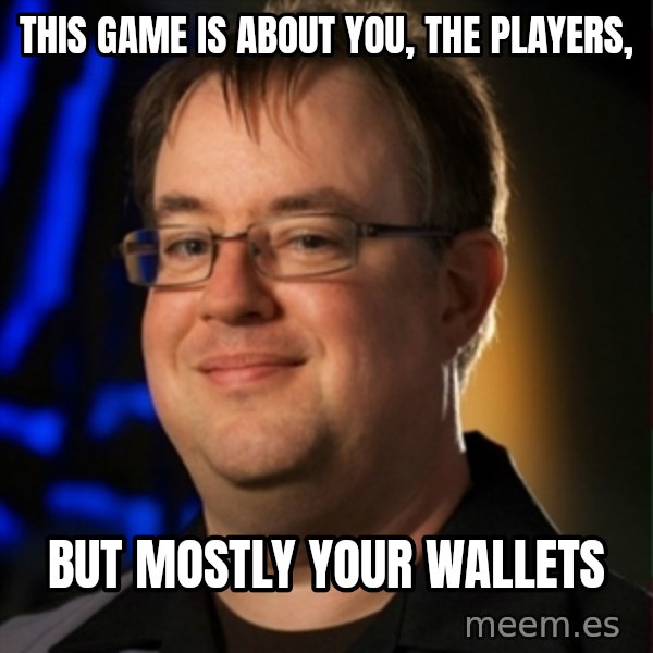 Jay Wilson Diablo 3 meme: This game is about you, the players, / but mostly your wallets