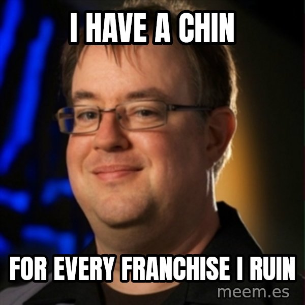 Jay Wilson Diablo 3 meme: i have  a chin / for every franchise i ruin