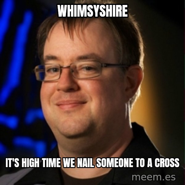 Jay Wilson Diablo 3 meme: whimsyshire / it's high time we nail someone to a cross