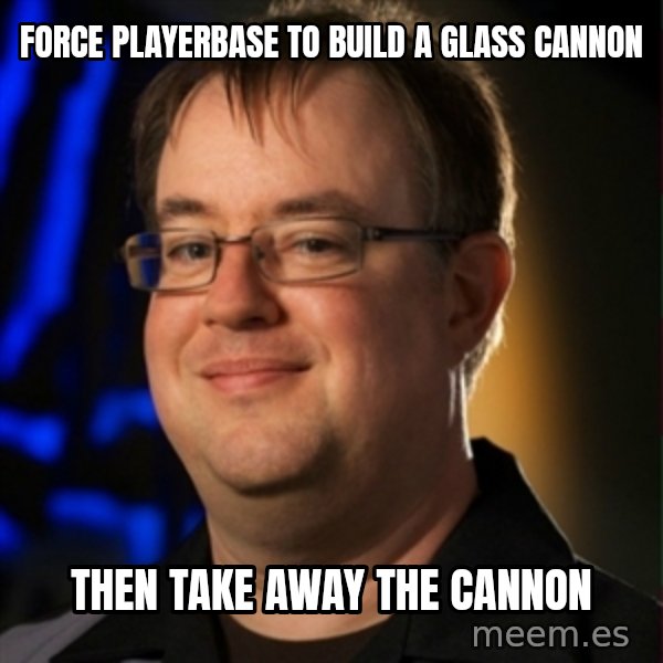 Jay Wilson Diablo 3 meme: Force playerbase to build a glass cannon / Then take away the cannon