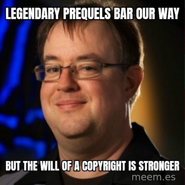 Jay Wilson Diablo 3 meme: Legendary prequels bar our way / But the will of a copyright is stronger