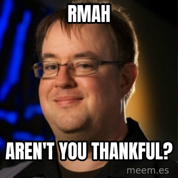 Jay Wilson Diablo 3 meme: RMAH / Aren't you thankful?