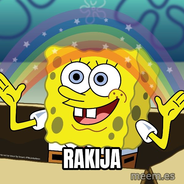 spongebob rainbow meme: RAKIJA