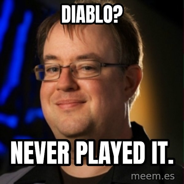 Jay Wilson Diablo 3 meme: Diablo? / never played it.