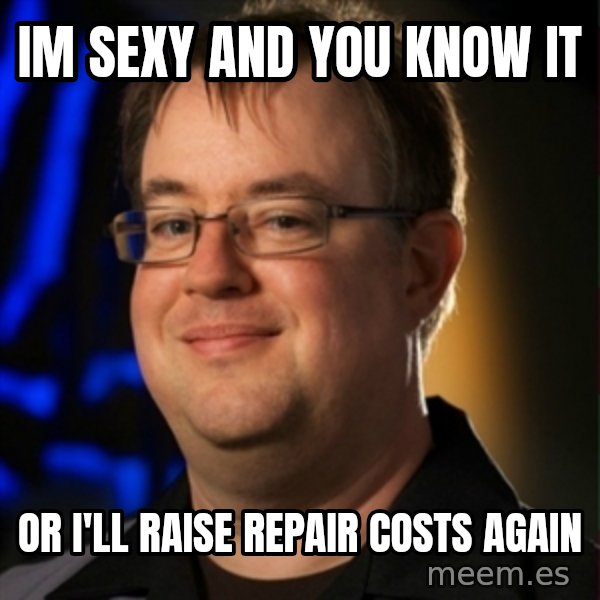 Jay Wilson Diablo 3 meme: im sexy and you know it / or i'll raise repair costs again