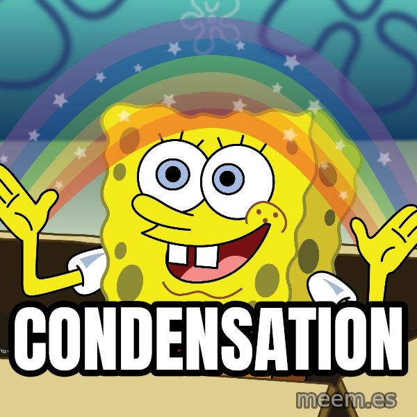 spongebob rainbow meme: Condensation