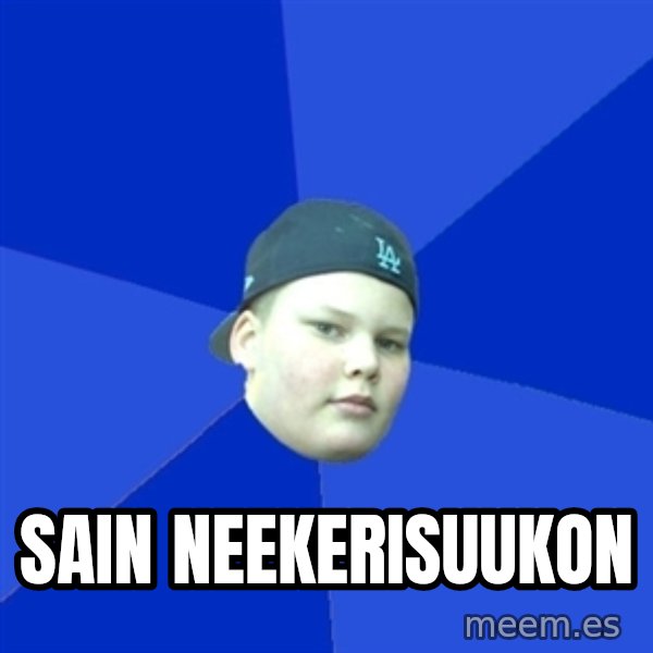 Jonnen Neuvo meme: Sain   neekerisuukon